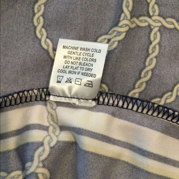 Tacera Navy blue print dress - Picture 8 of 8